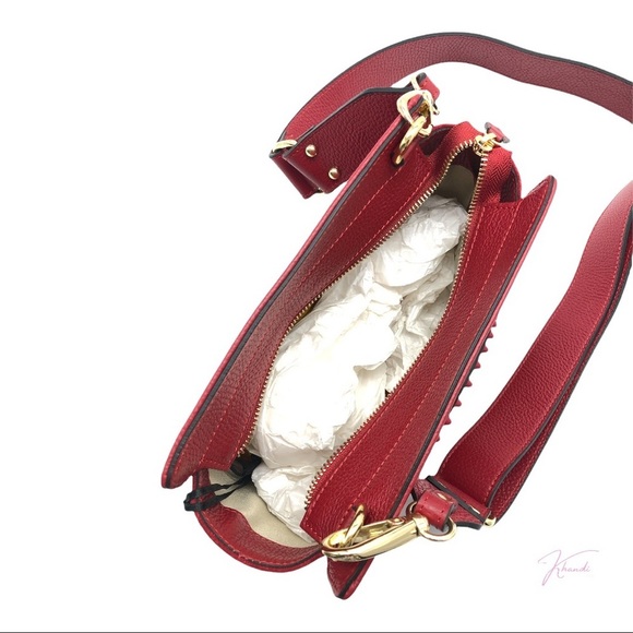 Kiki Rock Leather Crossbody Bag VALENTINO BY MARIO VALENTINO - Picture 8 of 11